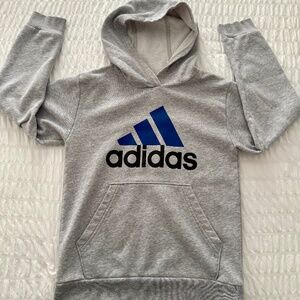 Adidas Sweatshirt Youth Medium 10/12 Beige Hoodie